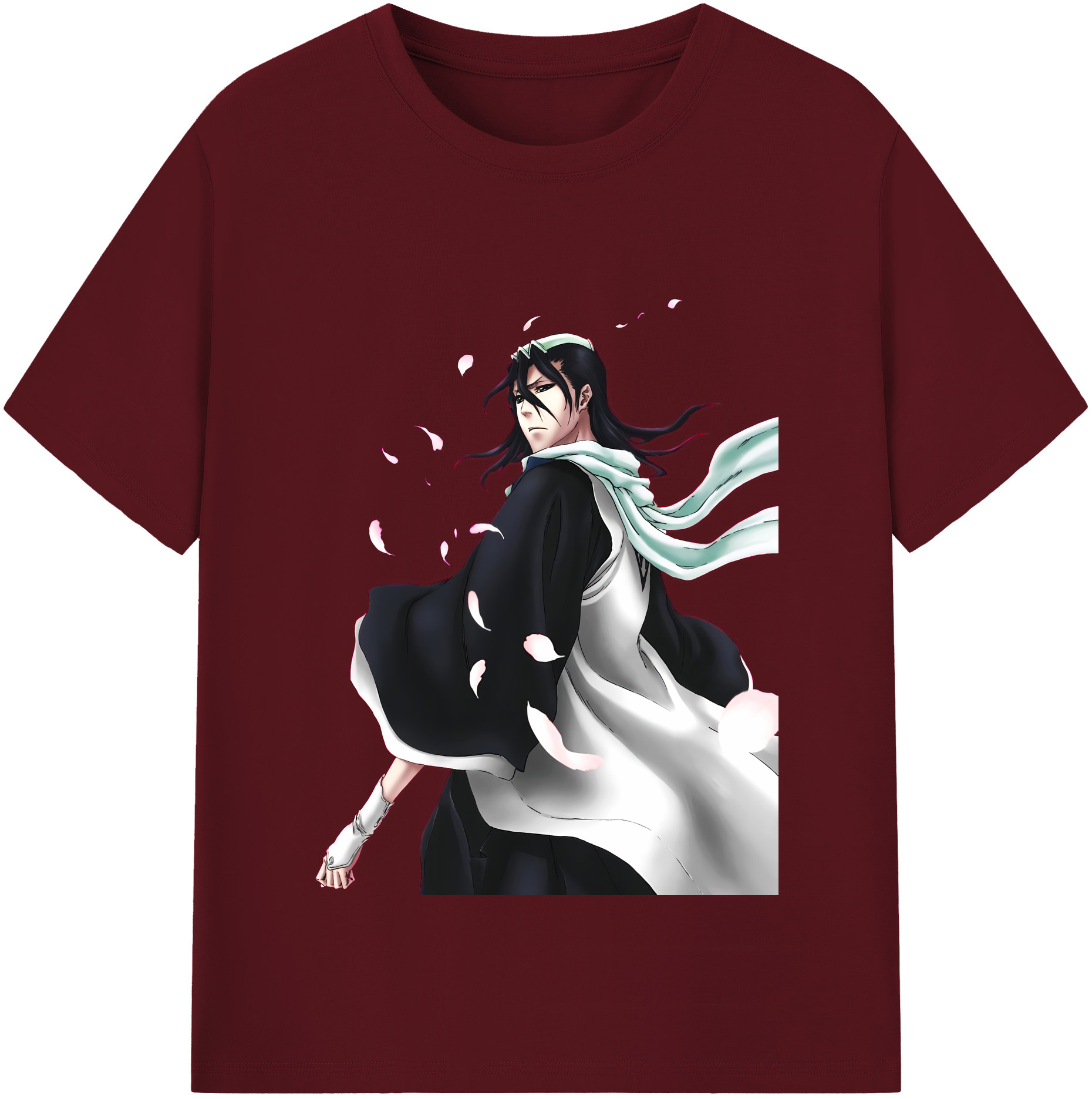 （画像用） ブリーチ くちき びゃくや BLEACH Kuchiki Byakuya 綿100％半袖Tシャツ（フロントプリント）